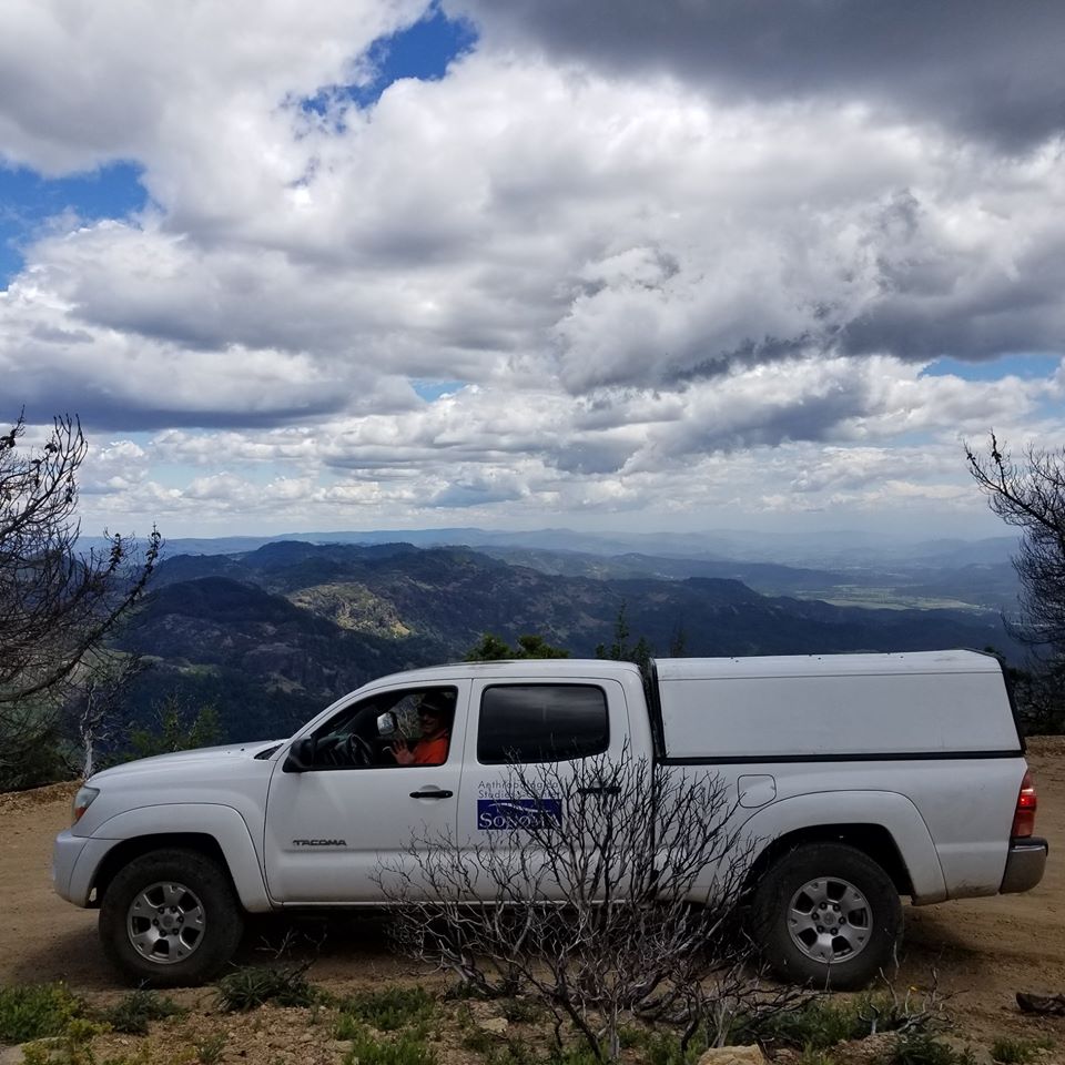 ASC truck at Mt St Helena State Park