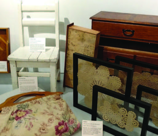 Display of objects created by internees