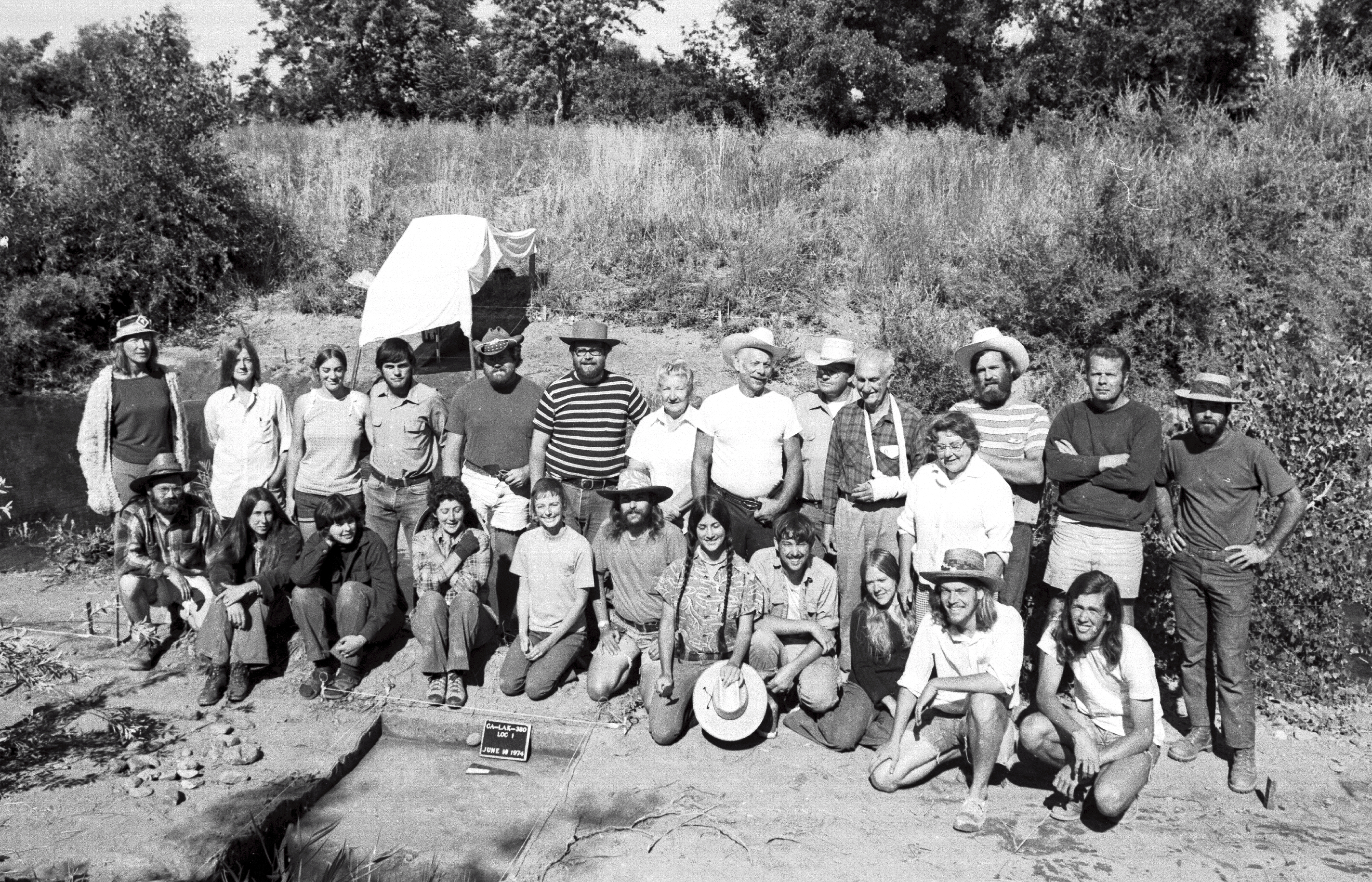 ASC crew at Mostin Lake, 1970s