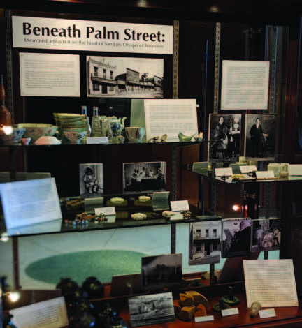 The Palm Street Chinatown interpretive display at San Luis Obispo City Hall