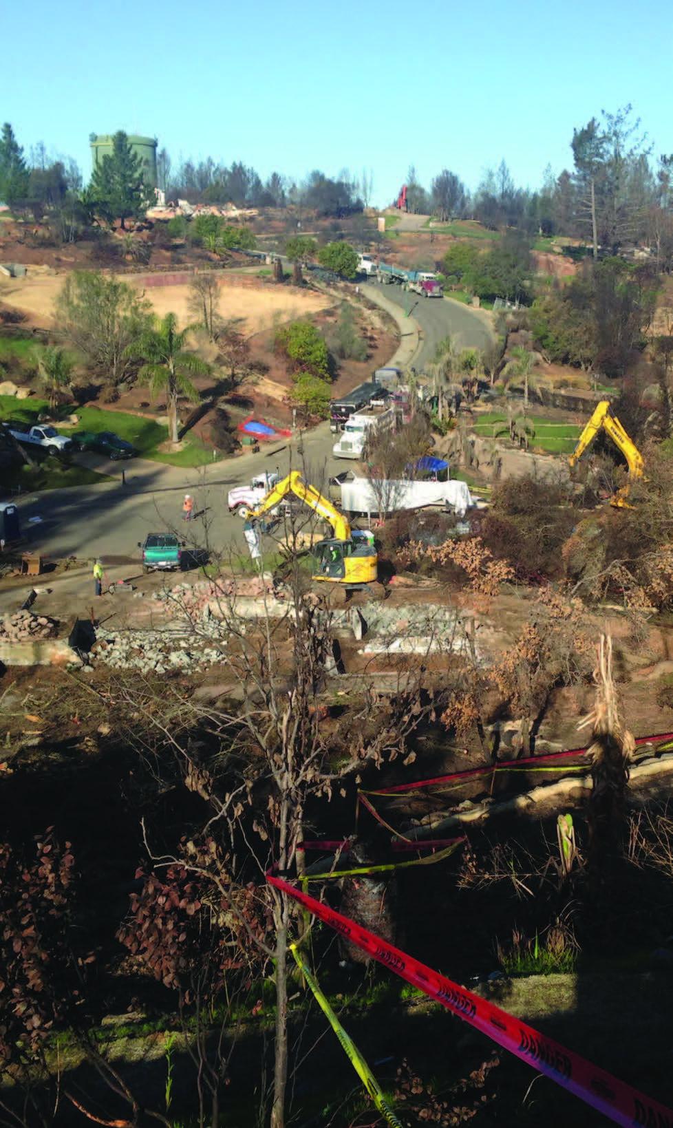 Overview of Tubbs Fire affected properties in Fountain Grove, Santa Rosa