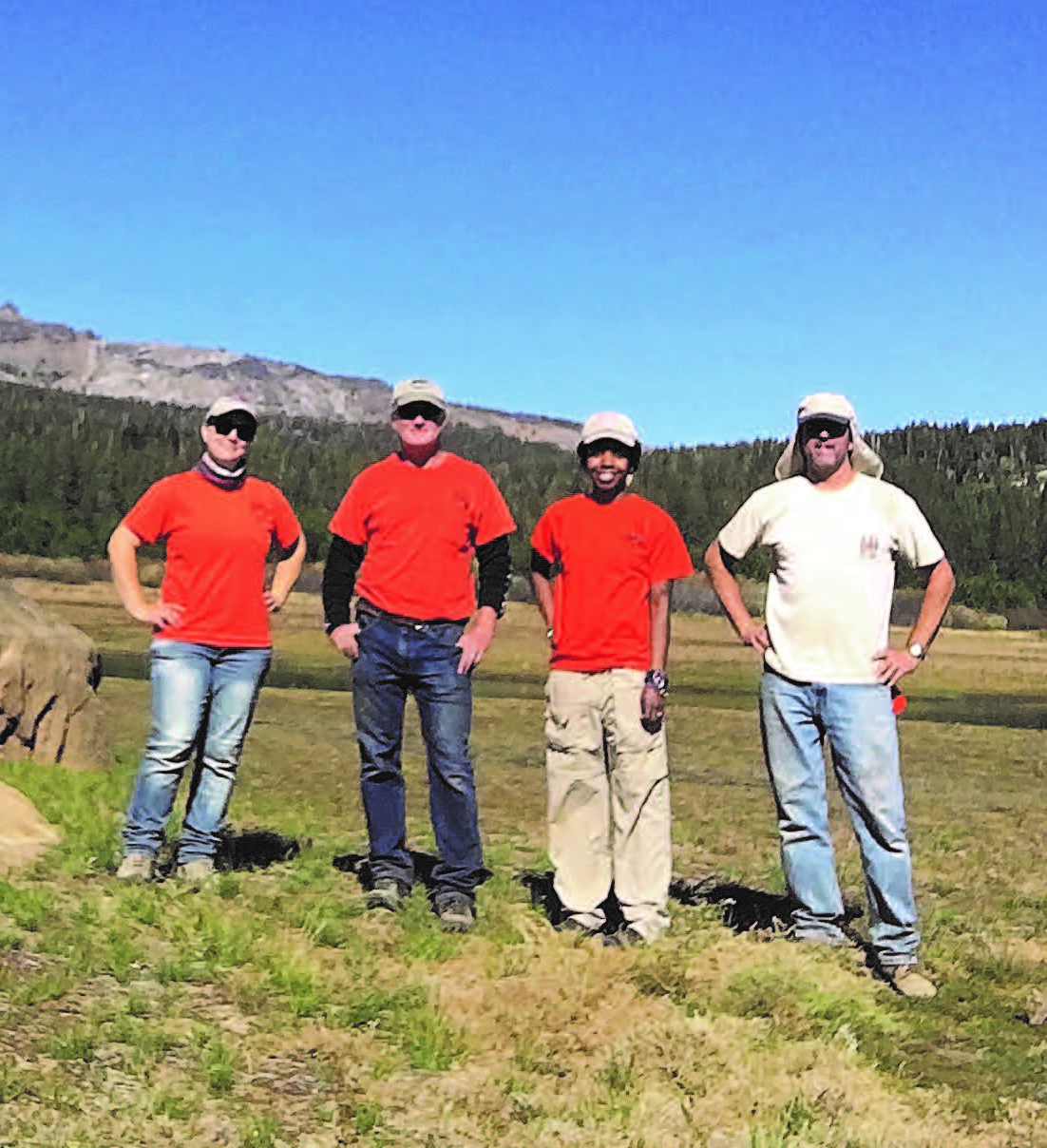 ASC crew posing at Van Norden Meadow