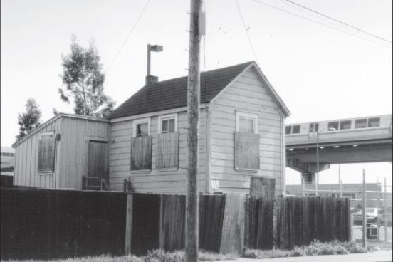 The Jackson/Netherland Cottage, a classic example of an Informal workers' cottage. 1995 photo before it was relocated Informal Workers Cottage, 1995