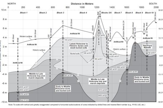 Stratigraphy of project area