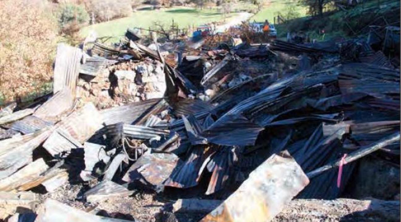 Curnow Ranch Cellar Destruction