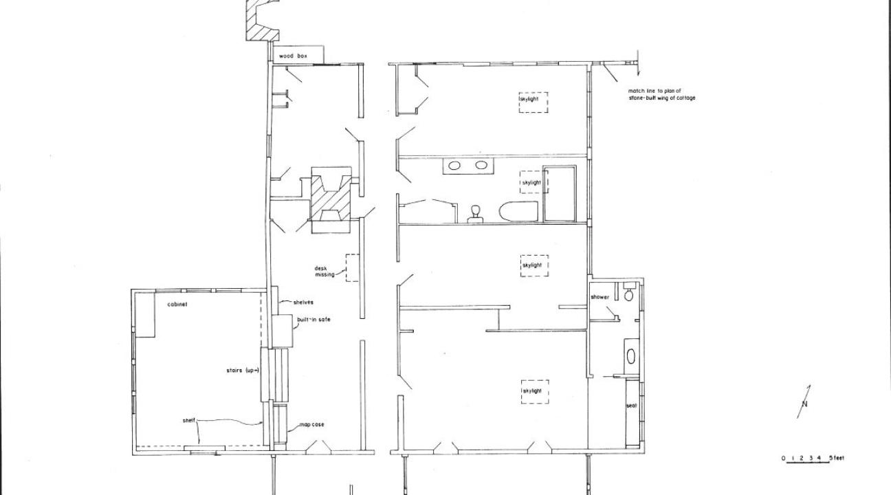 Sketch of Jack London Cottage 