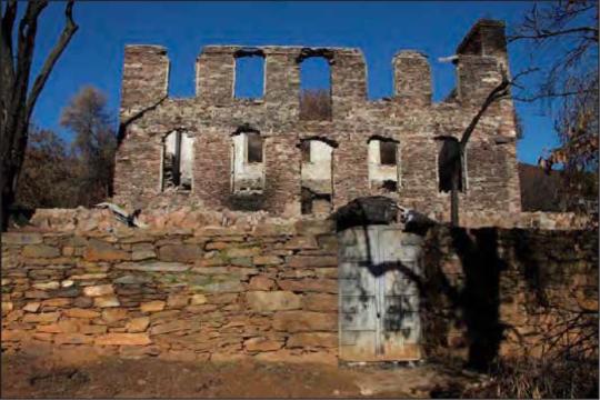 Ruins of 2-story stone house