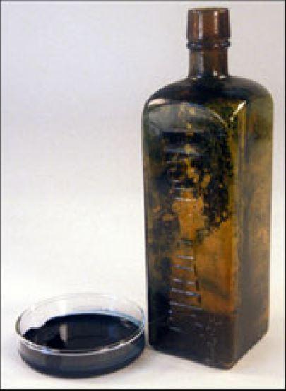 Bottle with Dye