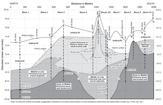 Stratigraphy of project area